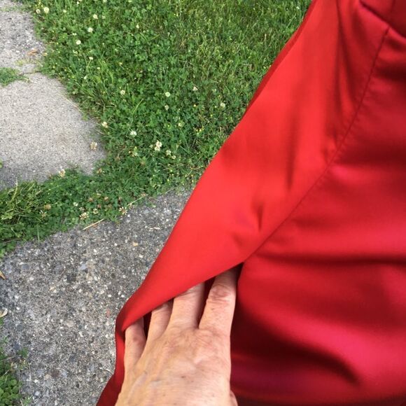 David’s Bridal Silky Red dress - Picture 5 of 8